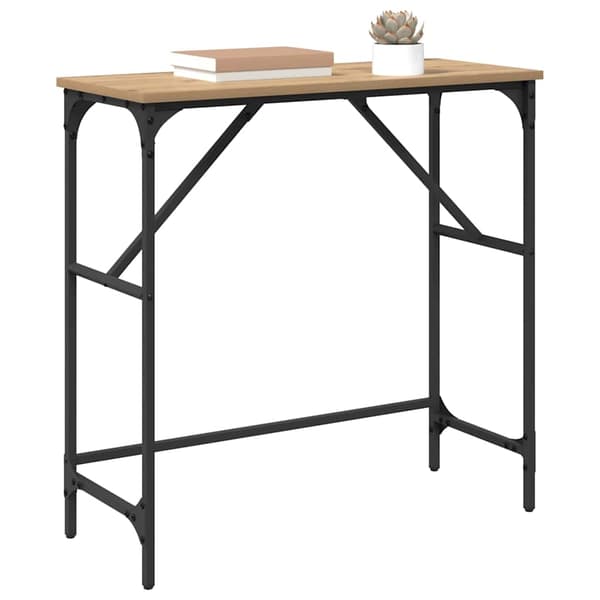 vidaXL Konsollbord Artisan Eik 75 x 32 x 75 cm Konstruert tre