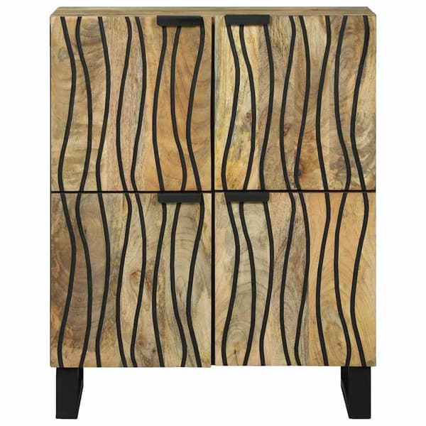 vidaXL Sidebord Brun 60 x 33 x 75 cm heltre mango