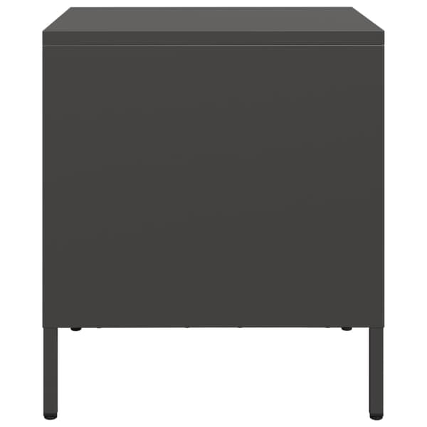 vidaXL Sängbord 2 st svart 35x39x43,5 cm stål