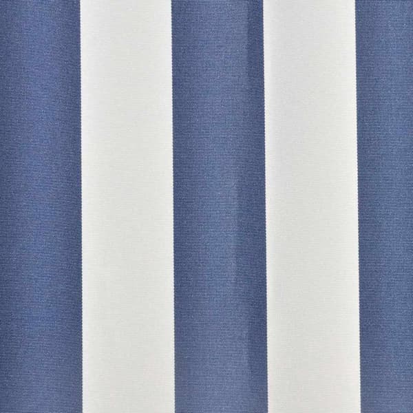 vidaXL Erstatningsduk for markise blå og hvit 500x300 cm polyester