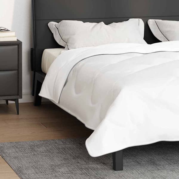 vidaXL 2-i-1 Duntäcke Vit 240 x 220 cm Polyester