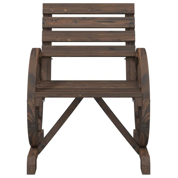 vidaXL Hagestoler 2 stk 58x58x78,5 cm heltre gran