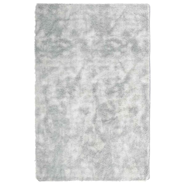 vidaXL Ryamatta med lång lugg NAVARRA ljusgrå 130x200 cm polyester