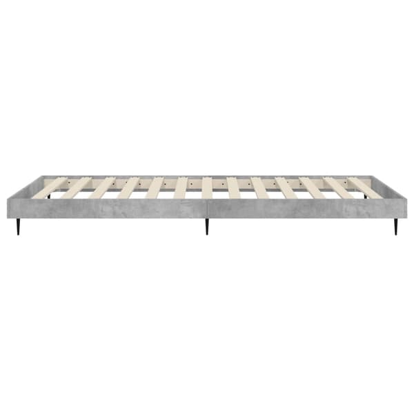 vidaXL Sengeramme betonggrå 75x190 cm konstruert tre