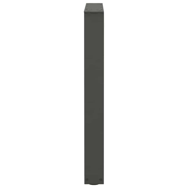 vidaXL Matbordsben V-formade 2 st antracit 70x(72-73,3) cm stål