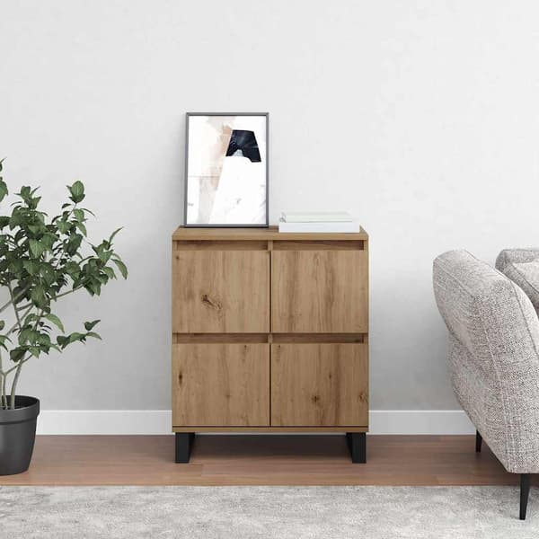 vidaXL Serviesskap Artisan Eik 60 x 35 x 70 cm