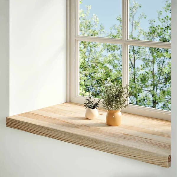 vidaXL Vinduskarmer 2 stk ubehandlet 80x40x2 cm heltre eik