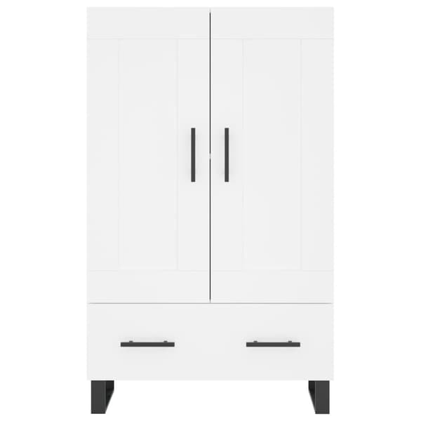 vidaXL Highboard hvit 69,5x31x115 cm konstruert tre