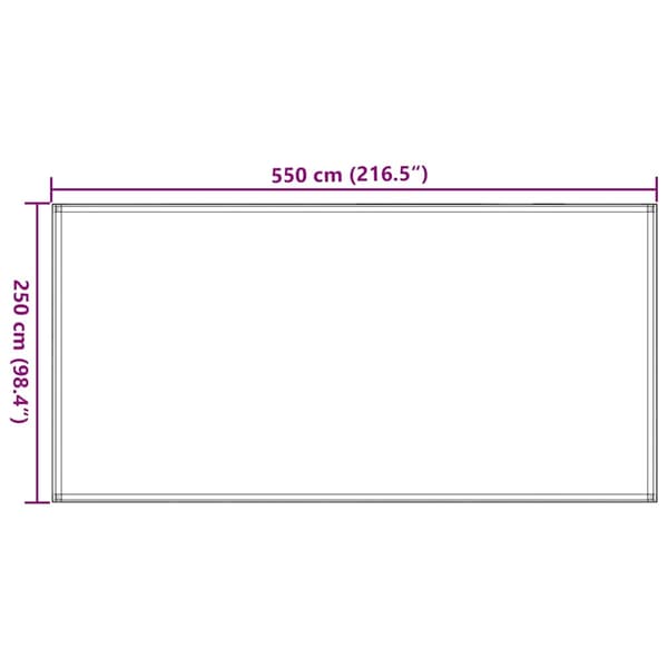 vidaXL Teltteppe 250x550 cm brun