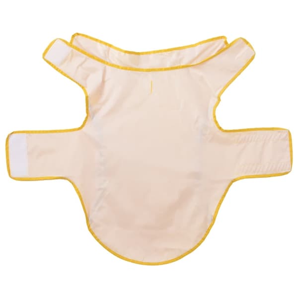 vidaXL Regnrock för hundar med reflexer polyester gul 2XL