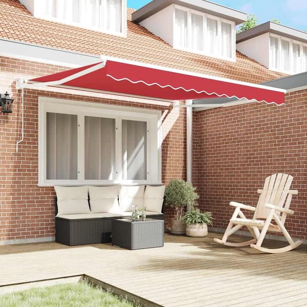 vidaXL Markis Röd 300 x 250 x 165 cm Polyester
