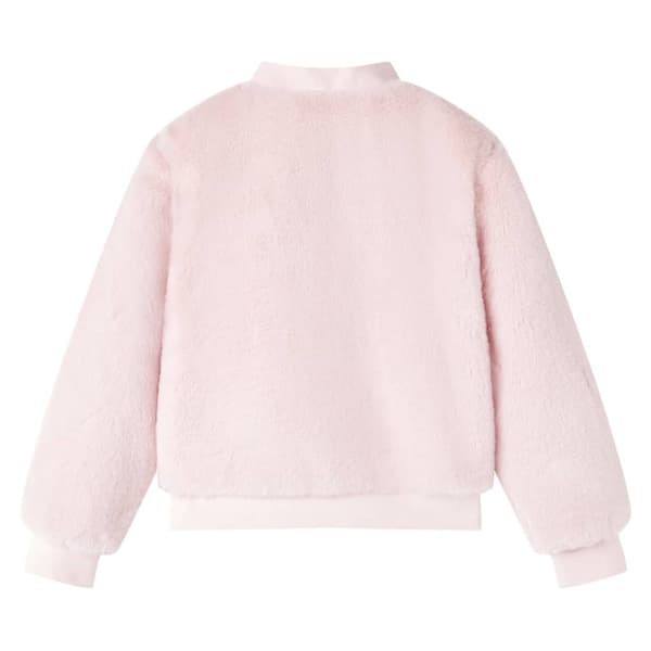 vidaXL Jacka för barn konstpäls rosa 92