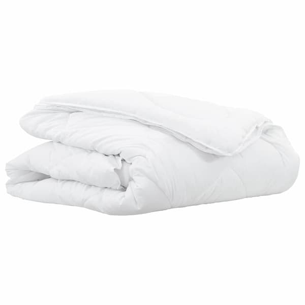 vidaXL 2-i-1 Duntäcke Vit 155 x 200 cm Polyester