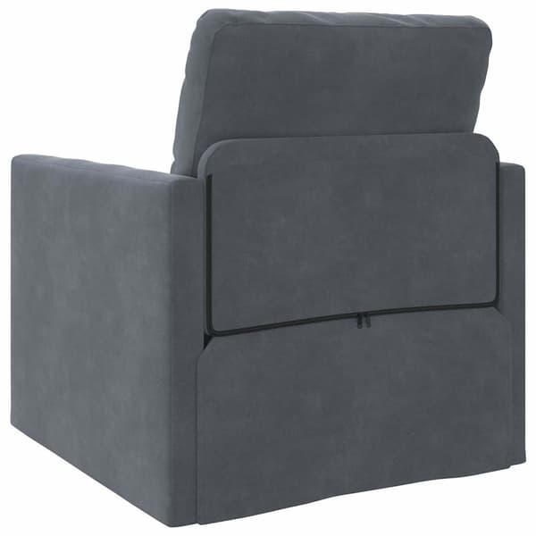 vidaXL Soffsäng Mörkgrå 74 x 77 x 81 cm Sammet