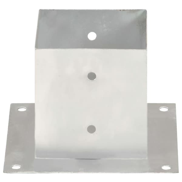 vidaXL Stolpfot 4 st galvaniserad metall 141 mm