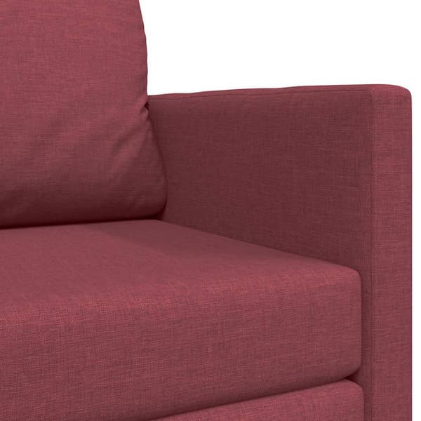 vidaXL Soffsäng 110cm Vinröd tyg
