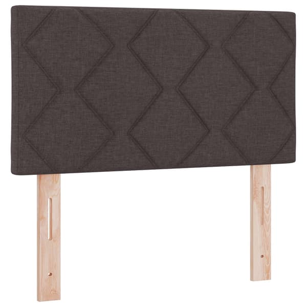 vidaXL LED huvuddyna Brun 80 cm tyg