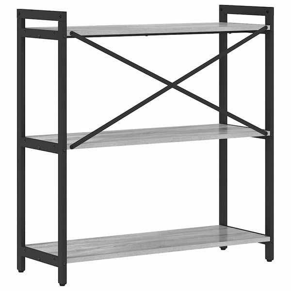 vidaXL Hyllsystem Grå sonoma 80 x 30 x 85 cm Konstruerat trä