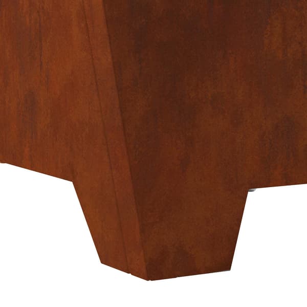 vidaXL Eldstad Brun 60 x 60 x 30 cm Väderstål