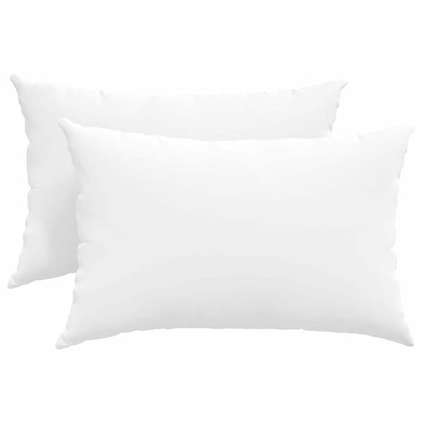 vidaXL Soffkuddar 2 st Vit 60 x 40 cm tyg