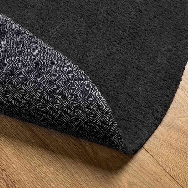 vidaXL Alue matot HUARTE Musta 140 x 200 cm Polyesteri
