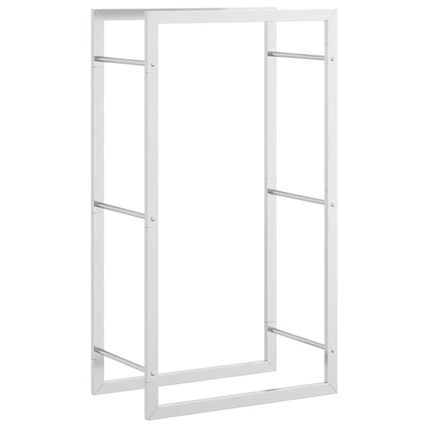 vidaXL Vedstativ 50x28x94 cm rustfritt stål