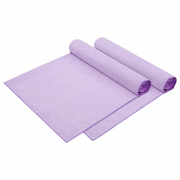 vidaXL Solstolshanddukar 2 st Lila 210 x 75 cm Polyester och polyamid