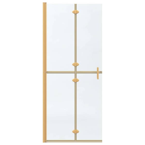 vidaXL Walk-In duschvägg Guld 80 x 6,5 x 190 cm