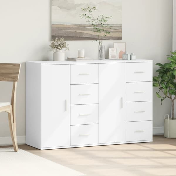 vidaXL Skänkar 2 st vit 59x39x80 cm konstruerat trä