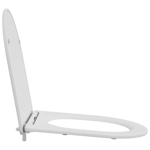 vidaXL Toalettsete Hvit 47 x 36 x 3,4 cm Duroplast