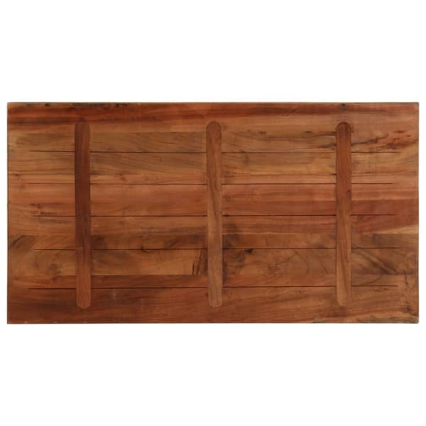 vidaXL Bordplate 110x50x2,5 cm rektangulær gjenvunnet heltre