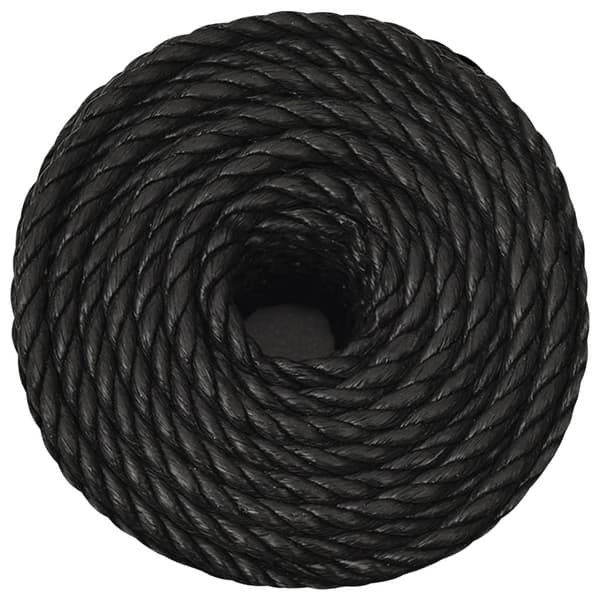 vidaXL Rep svart 12 mm 500 m polypropen