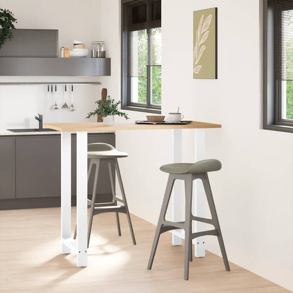 vidaXL Soffbordsben vit 2 st 60x(110-111) cm stål