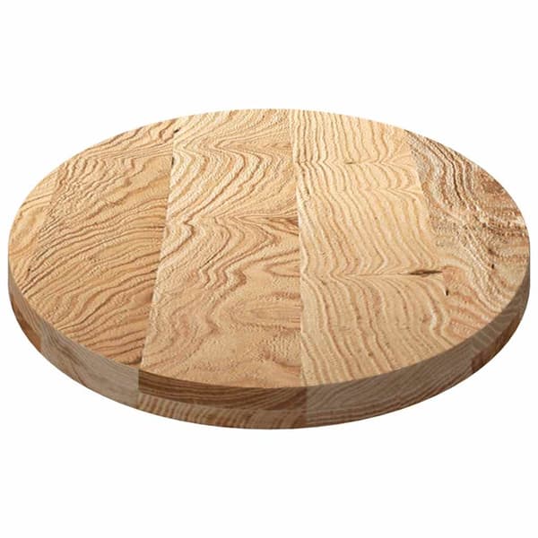 vidaXL Bordplate 120x60x4 cm oval heltre eik