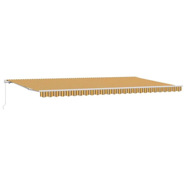 vidaXL Utfällbar markis Flerfärgsdesign 600 × 300 cm
