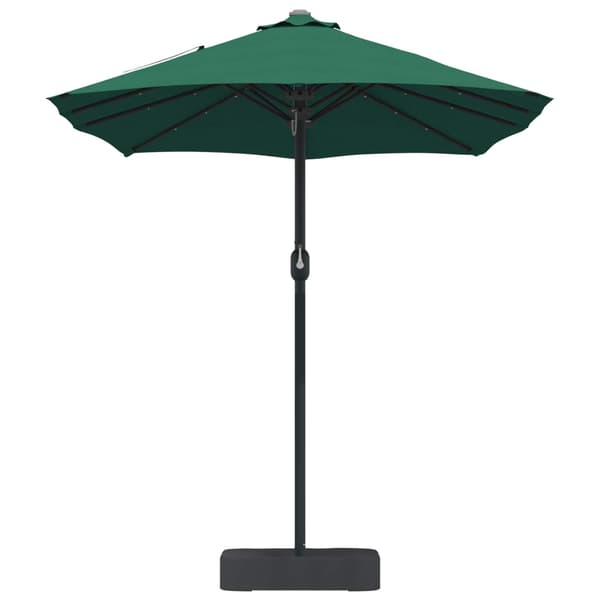 vidaXL Trädgårdsparasol Grön 385 x 209 x 244 cm Polyester