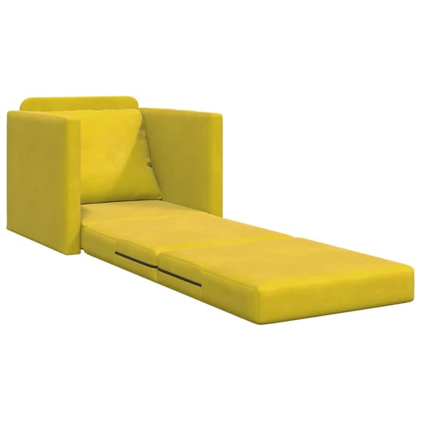 vidaXL Soffsäng Mörkgul 74 x 77 x 81 cm Sammet