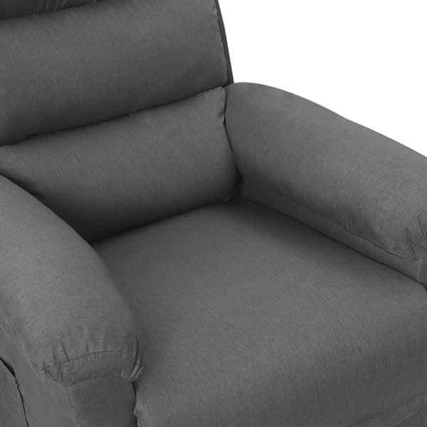 vidaXL Reclinerfåtölj ljusgrå tyg