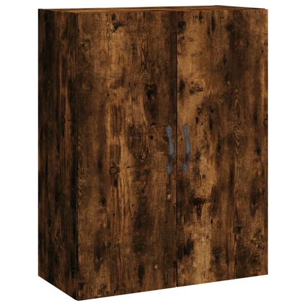vidaXL Highboard røkt eik 69,5x34x180 cm konstruert tre