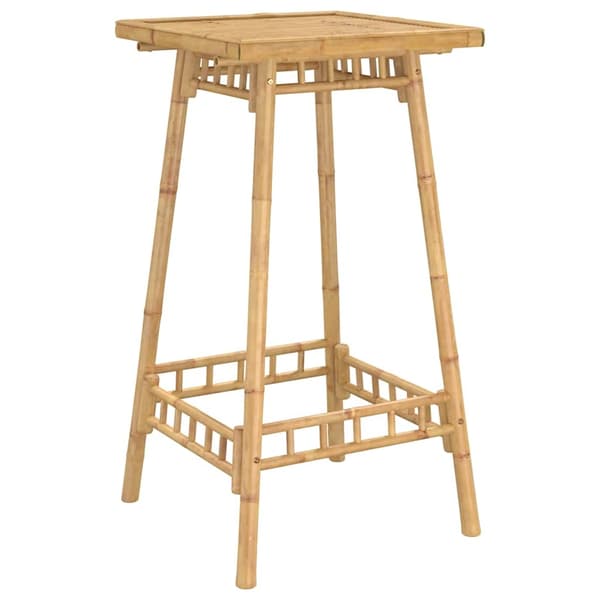 vidaXL Utebarbord kvadratiskt 55x55x100 cm bambu