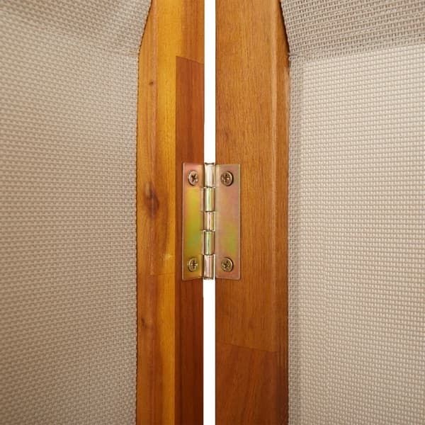 vidaXL Romdeler 4 paneler gråbrun 280x180 cm