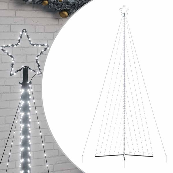 vidaXL LED julgran 789 LEDs kallvit 476 cm