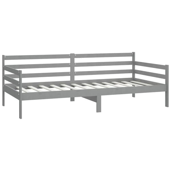 vidaXL Dagseng grå heltre furu 90x200 cm