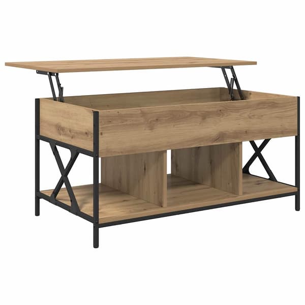 vidaXL Kaffebord Artisan Eik 100 x 55 x 48,5 cm Konstruert tre