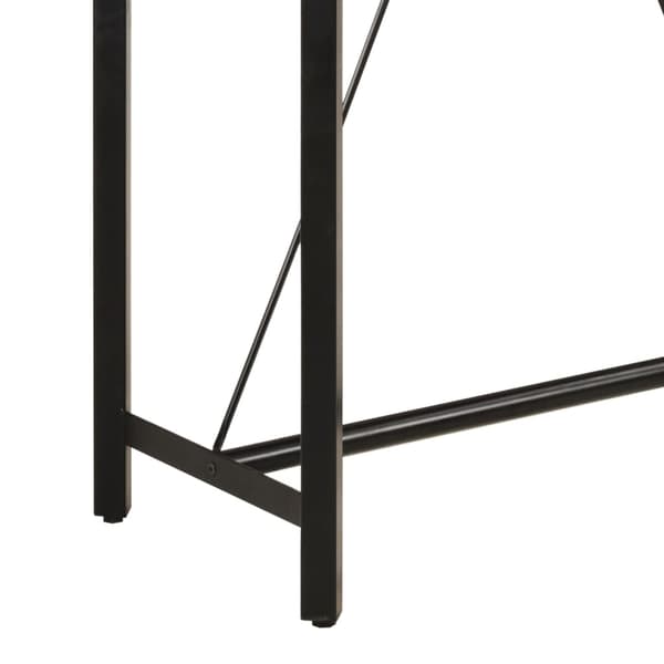 vidaXL Barbord 110x55x107 cm heltre mango og jern