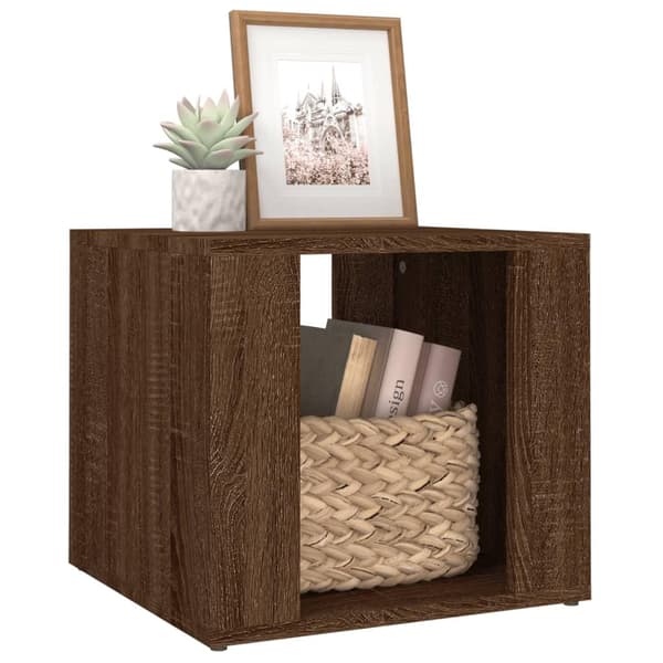 vidaXL Nattbord brun eik 41x40x36 cm konstruert tre