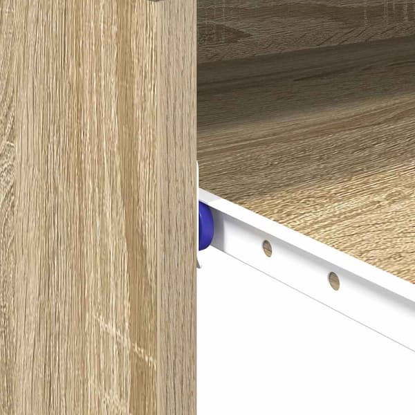vidaXL Skrivebord Sonoma eik 77,5 x 43 x 79 cm Konstruert tre