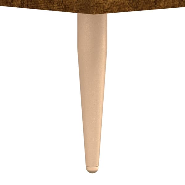 vidaXL Skrivebord røkt eik 140x50x75 cm konstruert tre