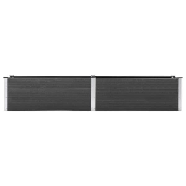vidaXL Høybed 200x50x54 cm WPC grå