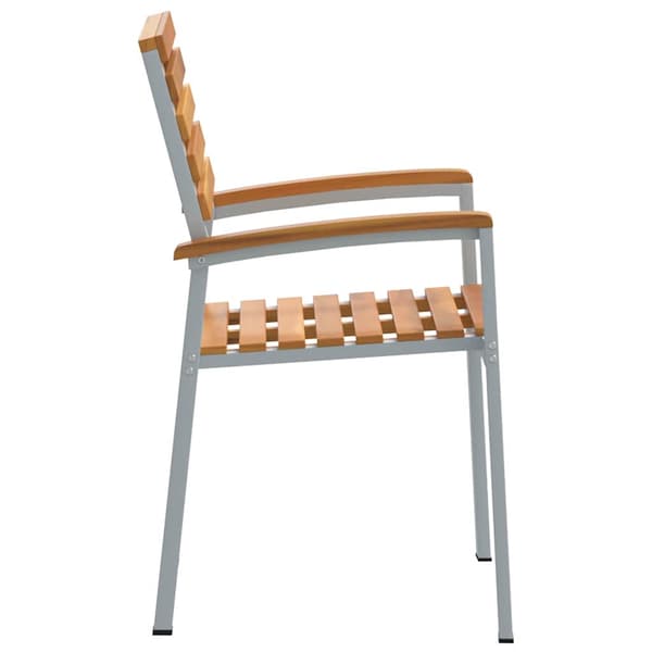 vidaXL Hage Stol 4 pcs Brun 56 x 57 x 87 cm Solid akasietre